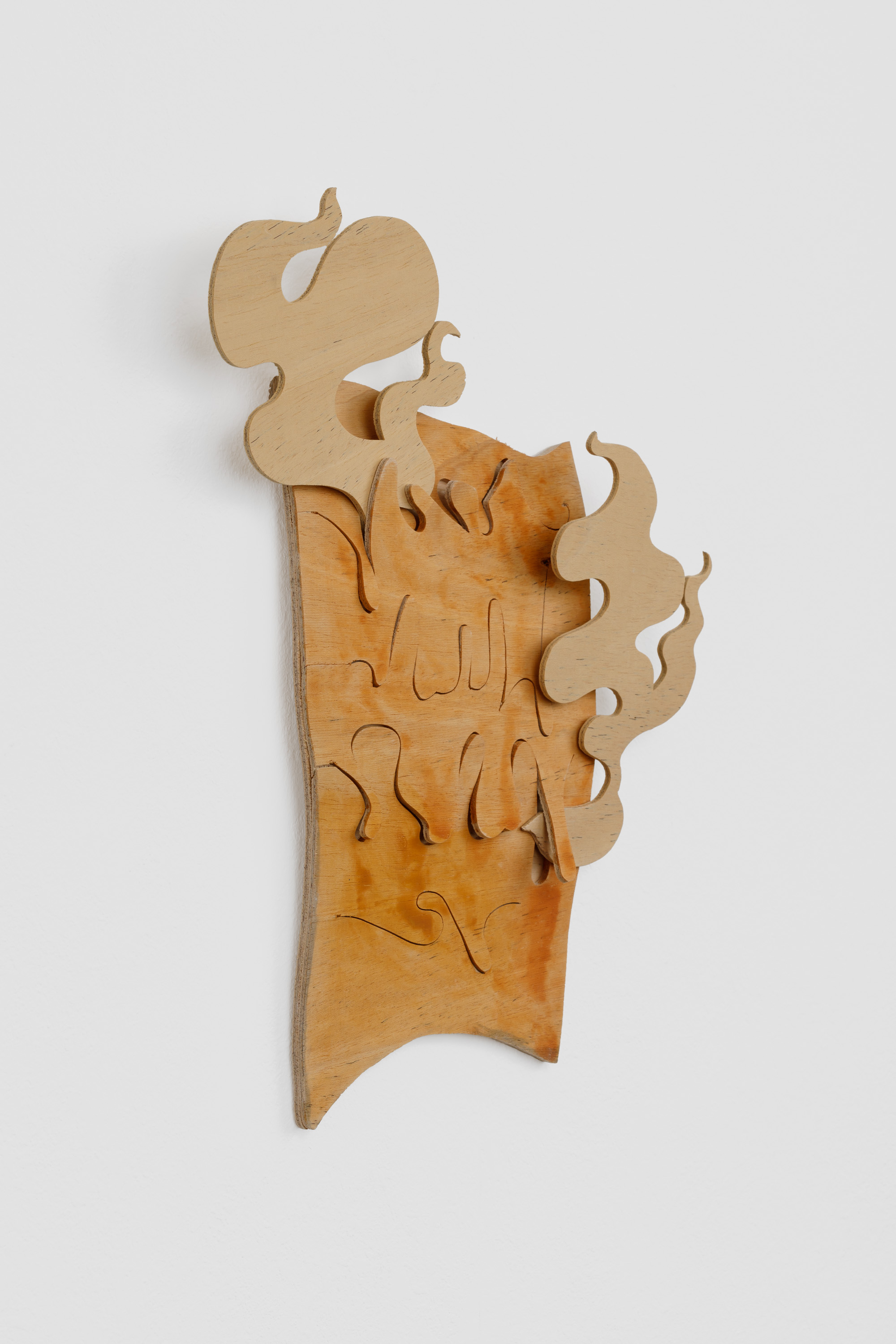 Anna van der Ploeg
Long live impermanence, long live the swagger of your
lustiest justice
2023
Carved plywood, acrylic paint
52 x 44 cm