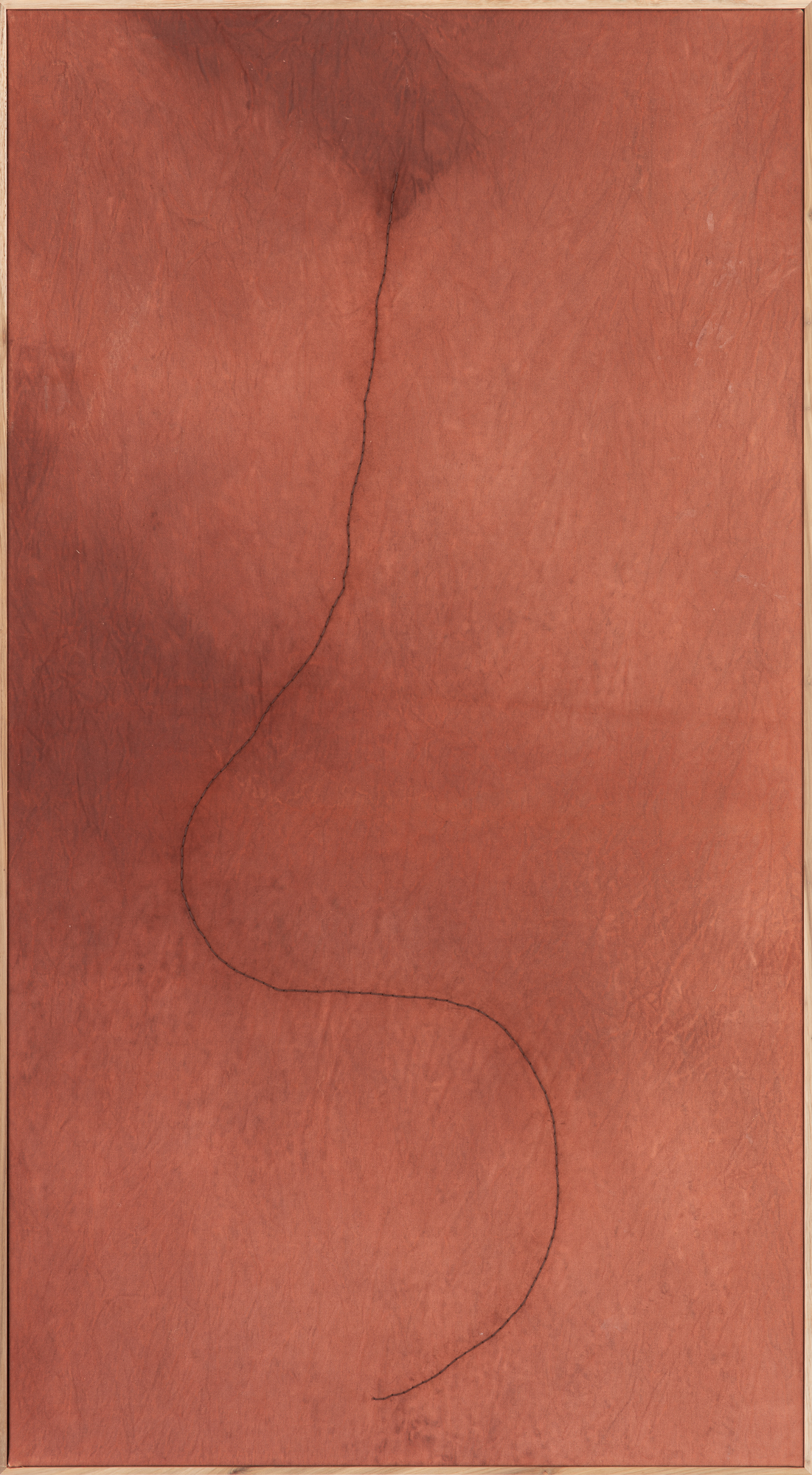 Inga Somdyala
Tradouw Pass II
2023
Red Oxide and Wax Thread on Canvas
141 x 78 cm