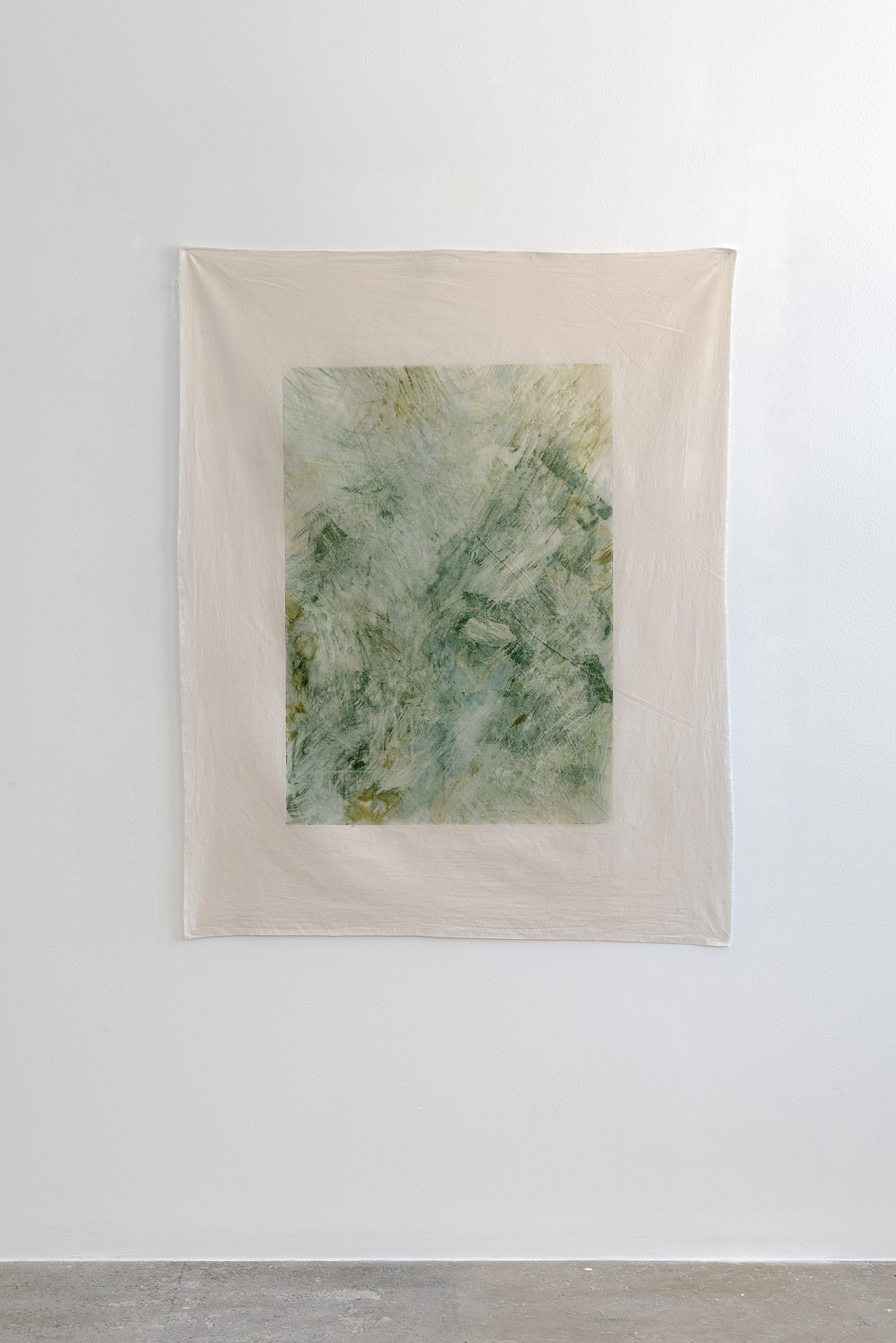 Amber Moir
Grasp I, 2022
Pitch-rolled monotype and colour pencil on calico
137 x 115 cm