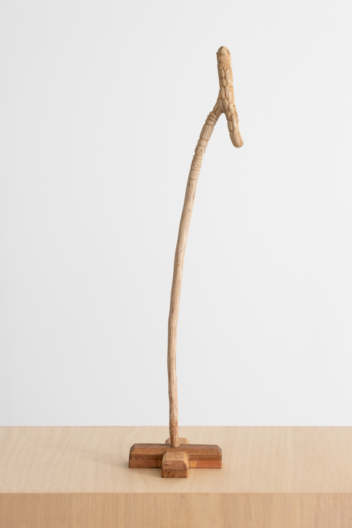 Thami Kiti
Unoqanza Intaka Enqatosini - Nomahamle
2022
Found wood by the sea, Yellow wood and Obeche wood
109.5 x 24 x 24 cm