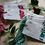 Thumbnail: Handmade paper gift tags letterpress printed with handwritten calligraphy and vintage Santas