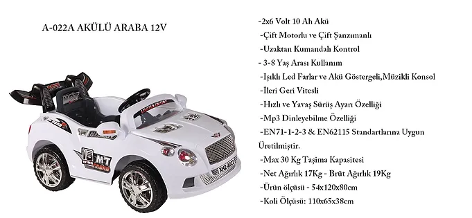 Oyuncak Akulu Araba Yedek Parcasi