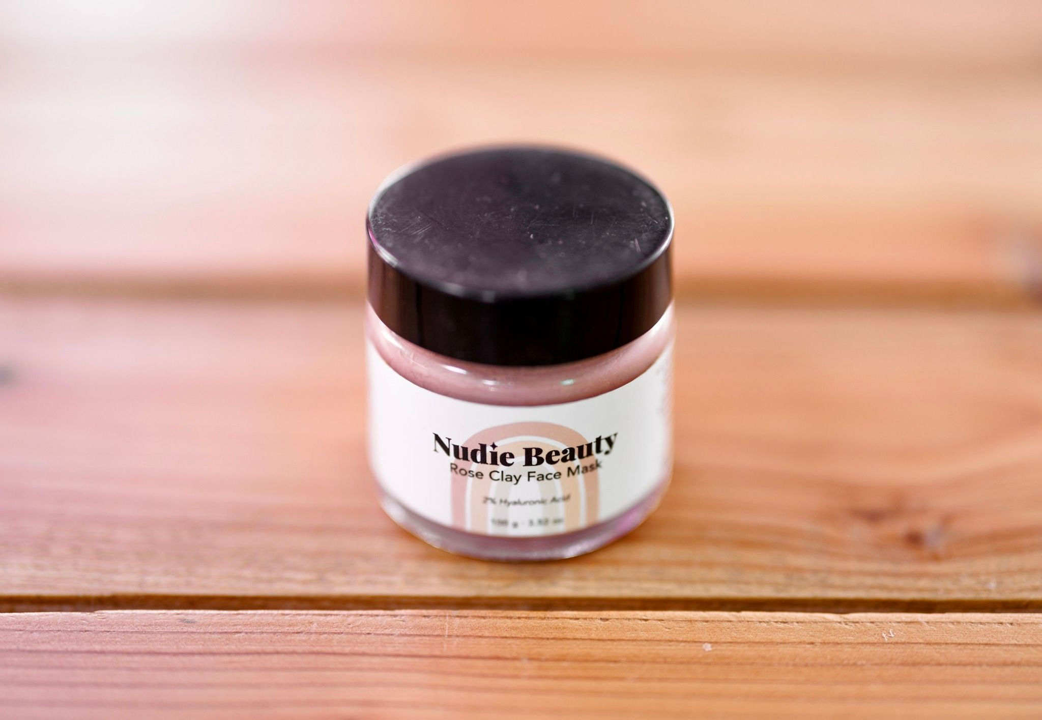 Rose Clay Face Mask (2% Hyaluronic Acid)