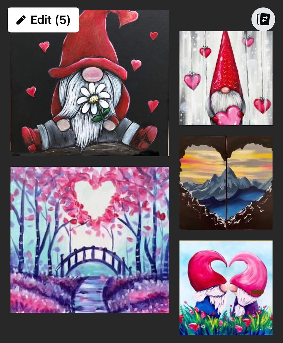 Be Mine ❤️ Paint Night