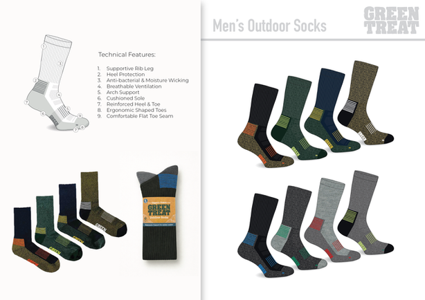 GreenTreat Outdoor Socks
