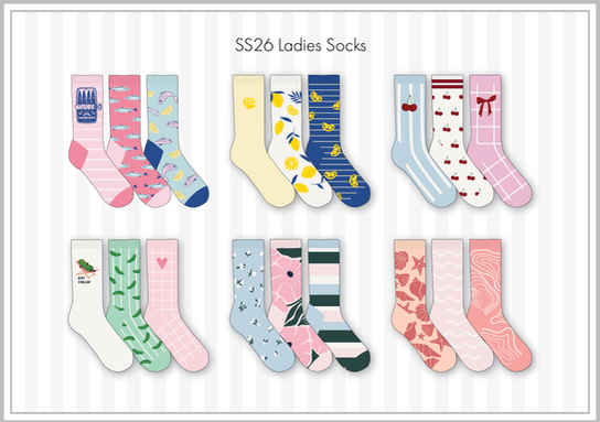 Ladies Design Socks