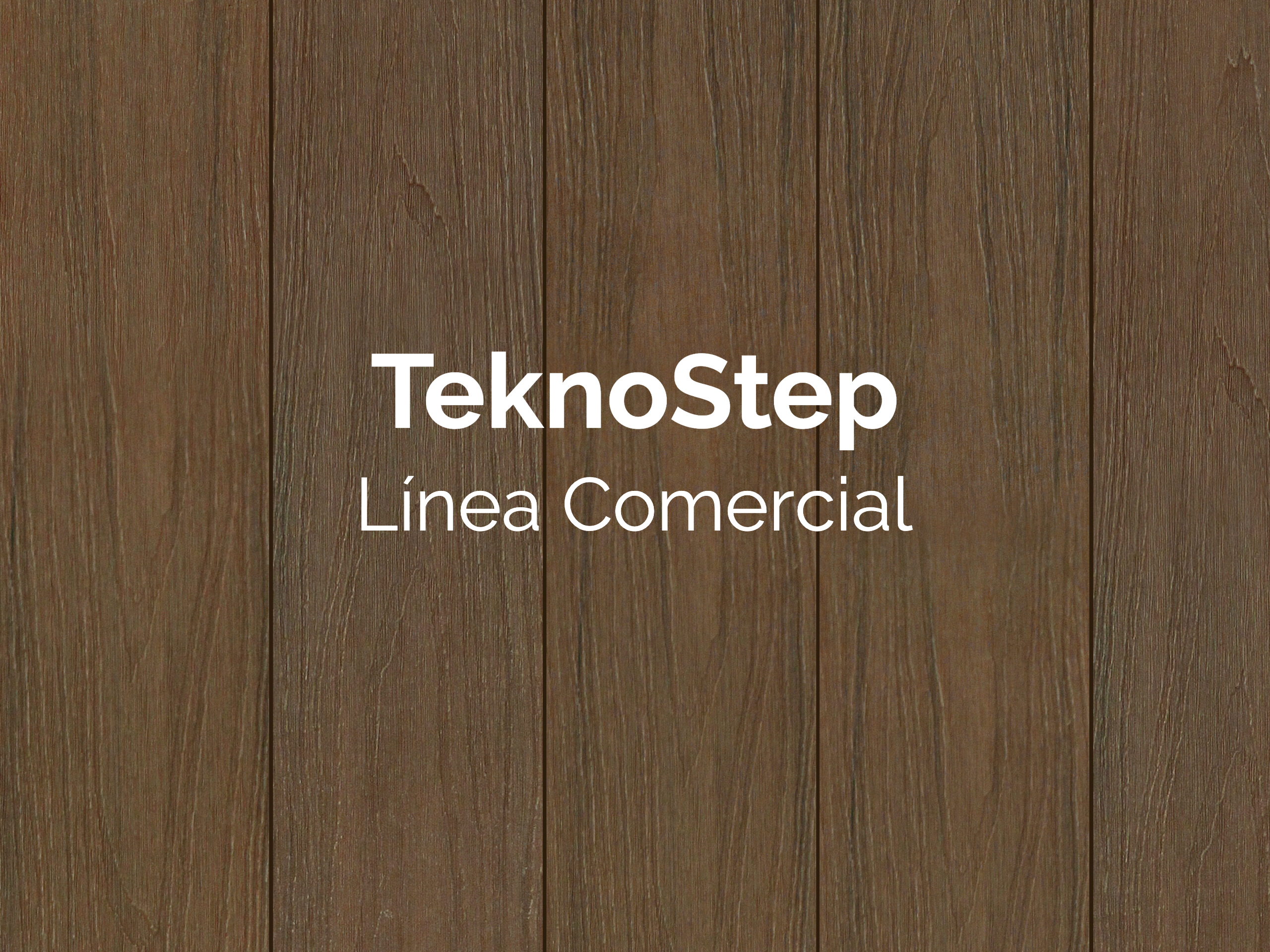 Piso Deck sintético Línea Comercial Teak/Ipe en Estilo Teca de la marca TeknoStep