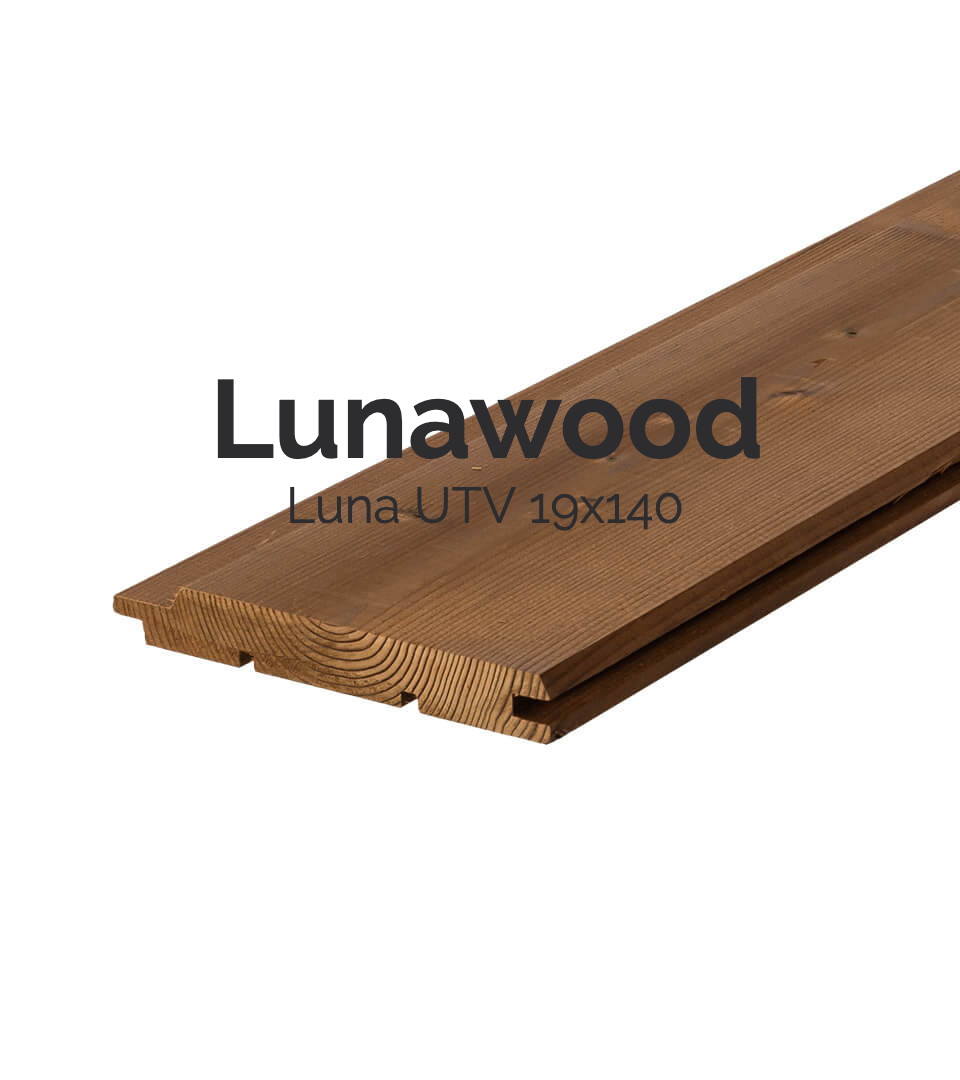 Piso Revestimiento interior y exterior Luna UTV 19x140 de la marca Lunawood