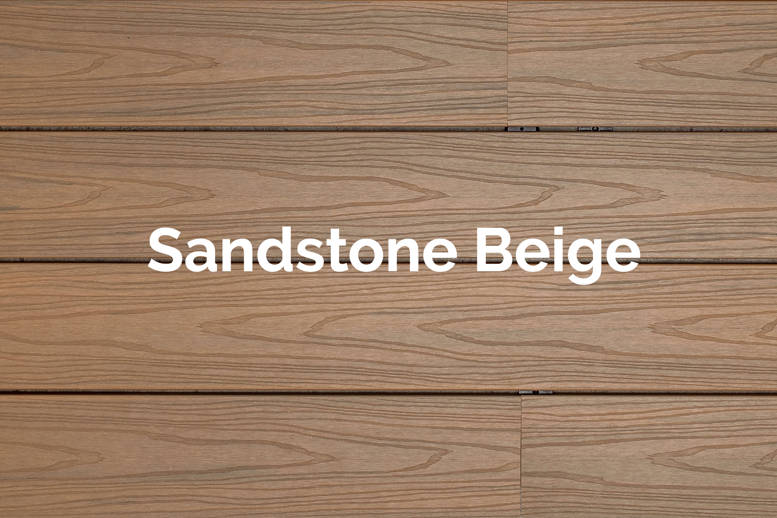 Piso Deck sintético Línea Coextrusión Simple Sandstone Beige de la marca Vista Deck