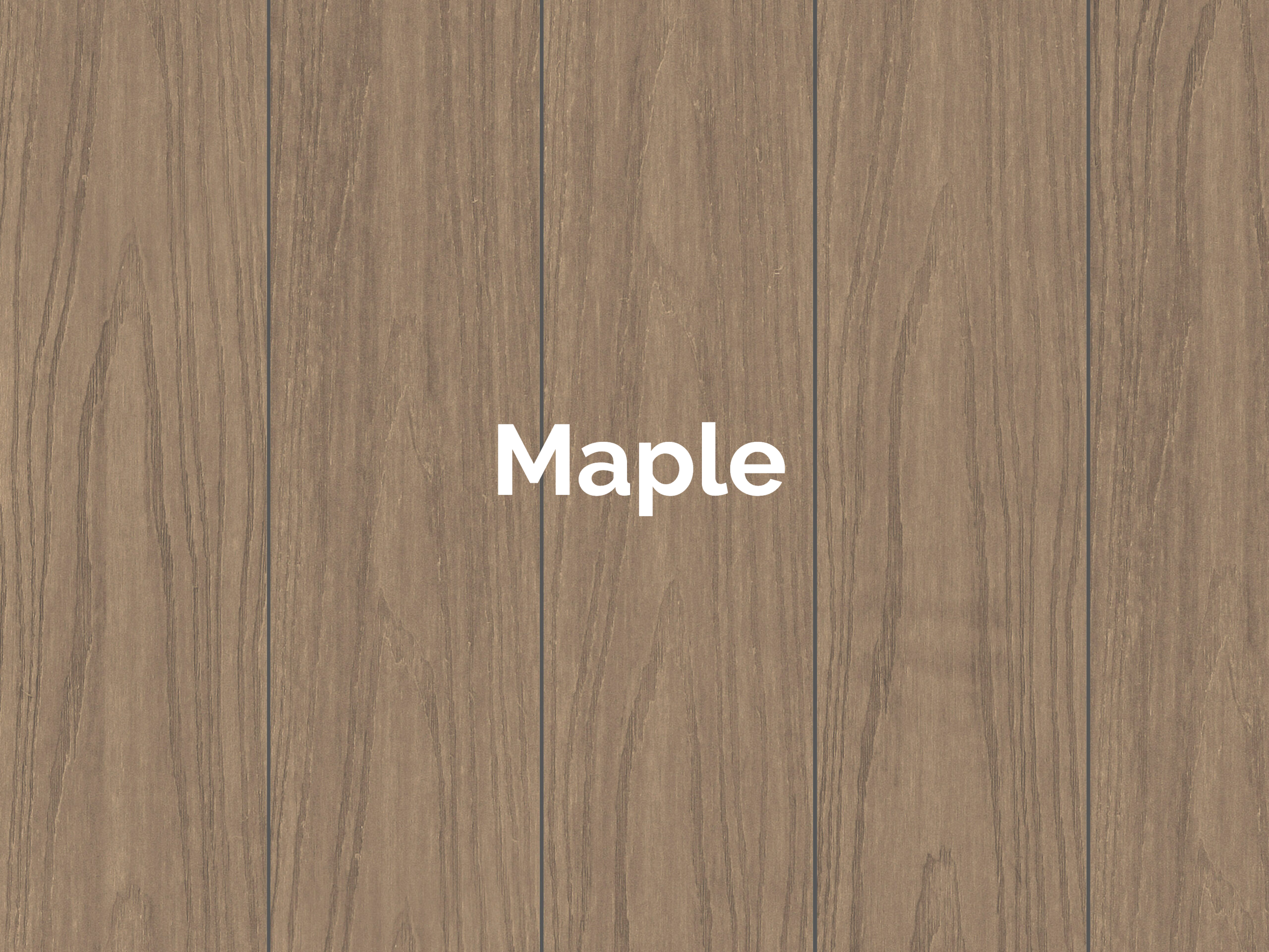 Piso Deck sintético Línea Residencial Maple en Estilo Maple de la marca TeknoStep