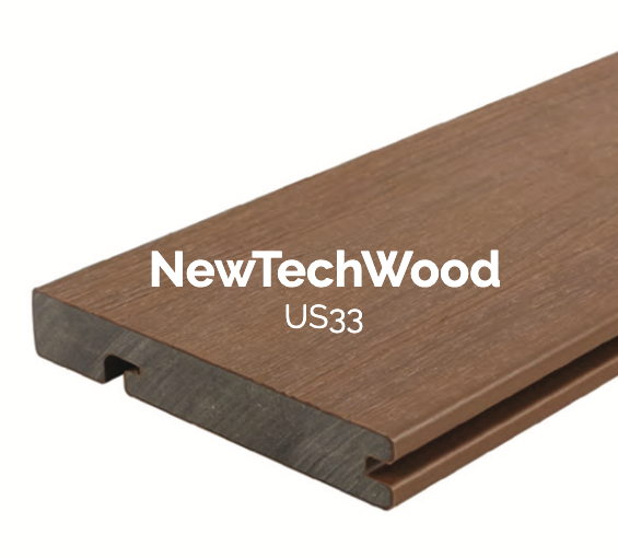 Piso Deck sintético Línea US33 Antique de la marca NewTechWood