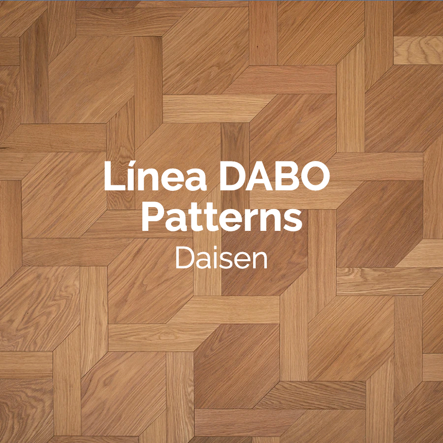 Piso Duela de Ingeniería Línea Patterns Daisen en Roble Europeo de la marca DABO