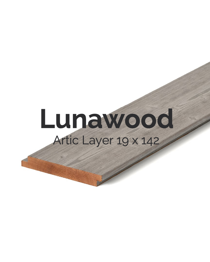 Piso Revestimiento interior y exterior Luna Artic Layer 19x142 Brushed de la marca Lunawood
