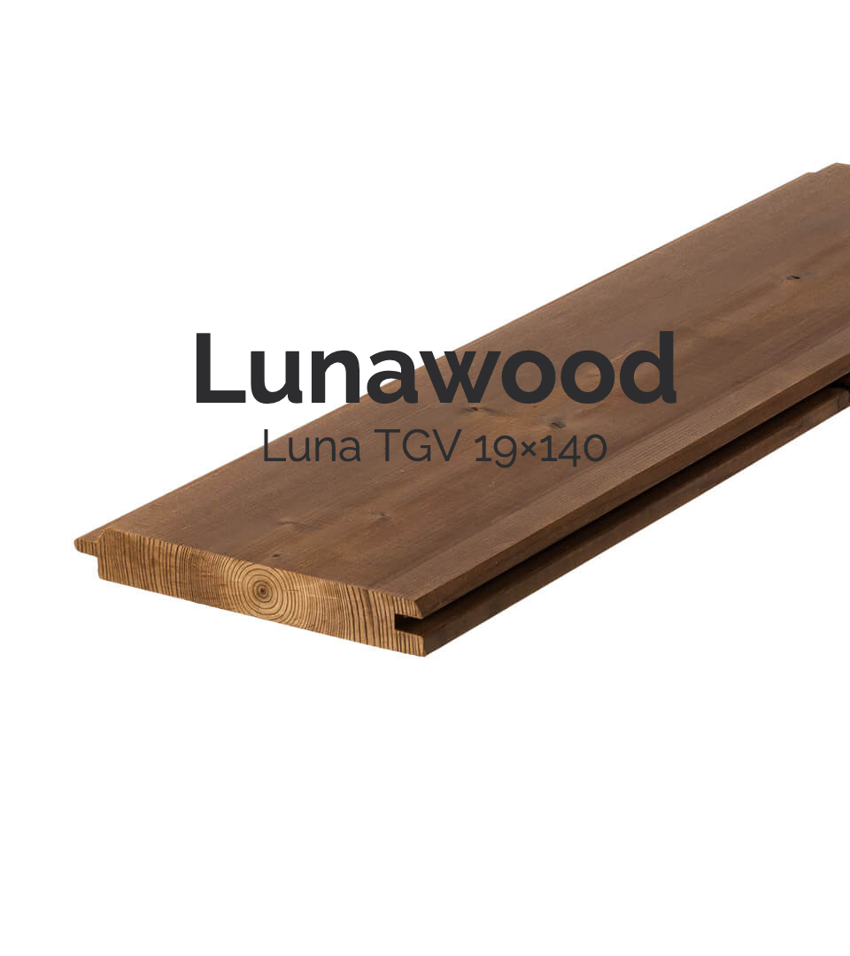 Piso Revestimiento interior y exterior Luna TGV 19×140 de la marca Lunawood