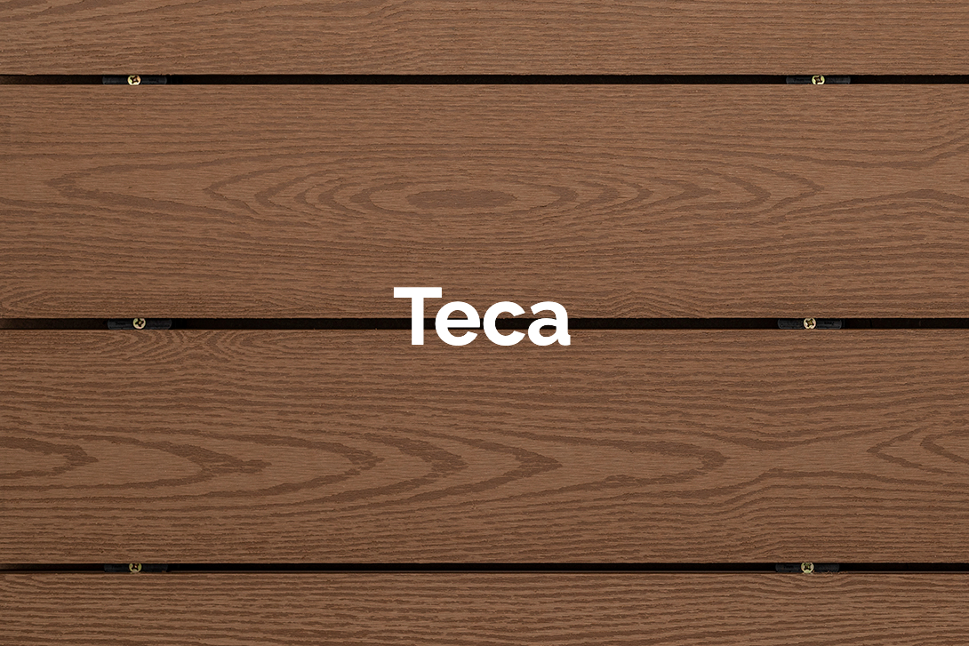 Piso Deck sintético Teca en Estilo Teca de la marca Vista Deck