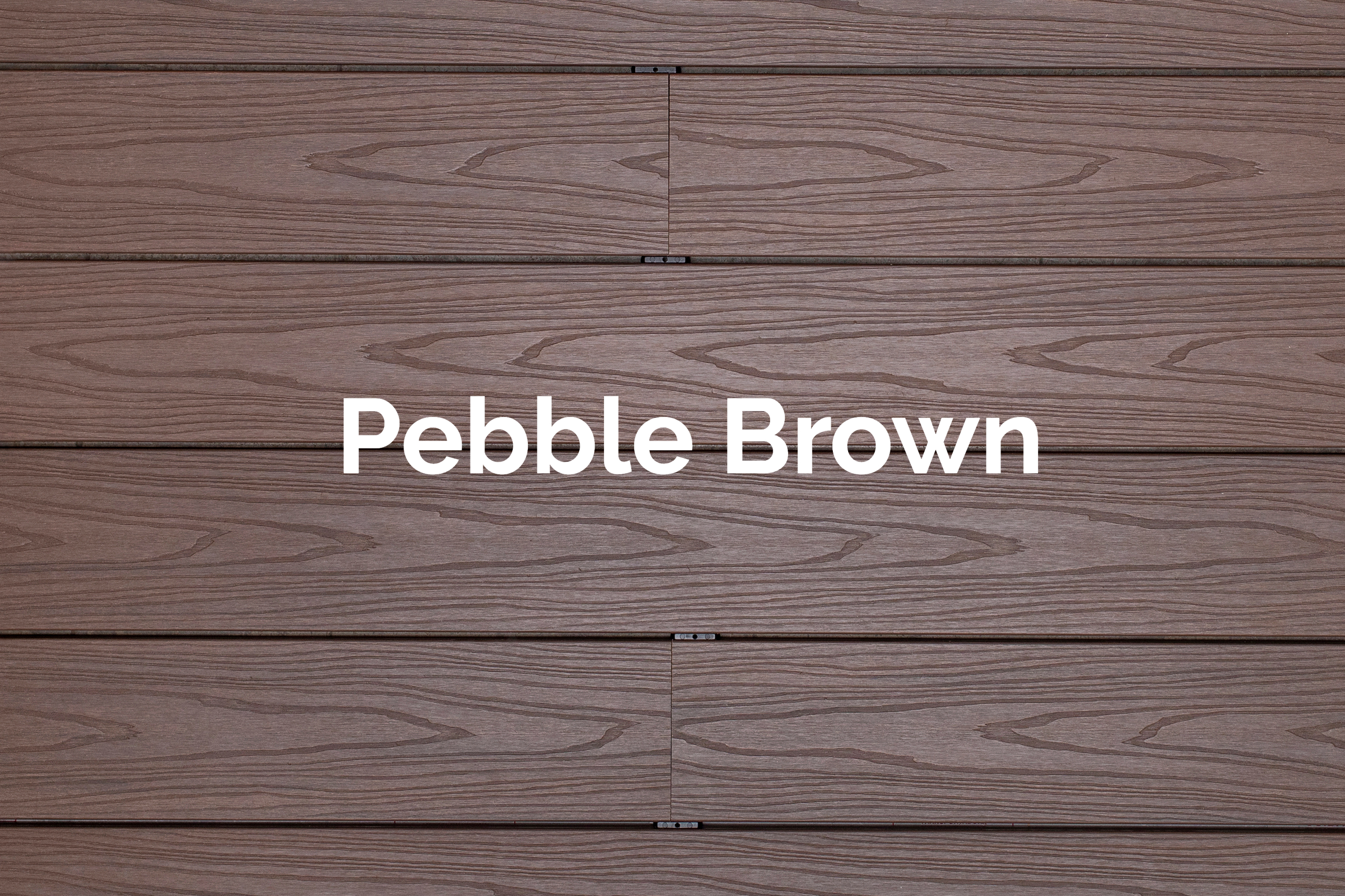 Piso Deck sintético Línea Coextrusión Simple Pebble Brown de la marca Vista Deck