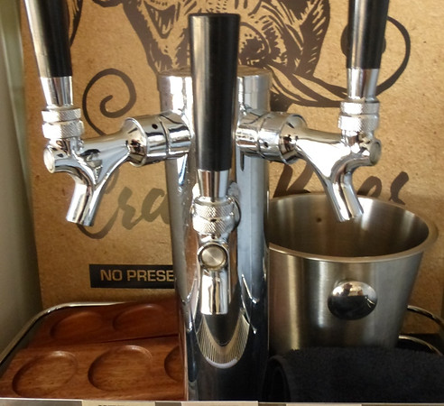 3 beers on tap