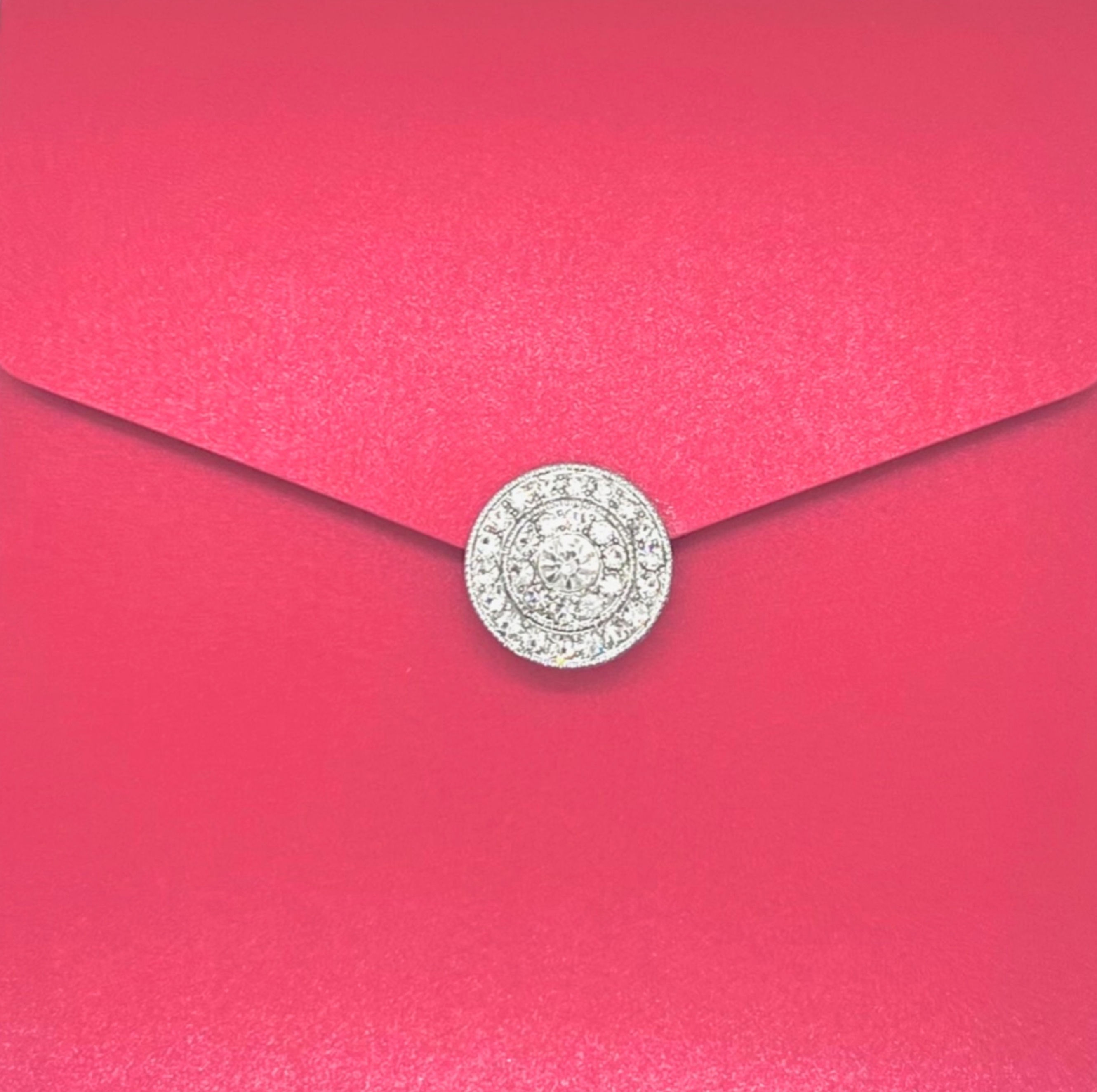 Pocketfold - Crimson Invitation Suite (with Diamante)