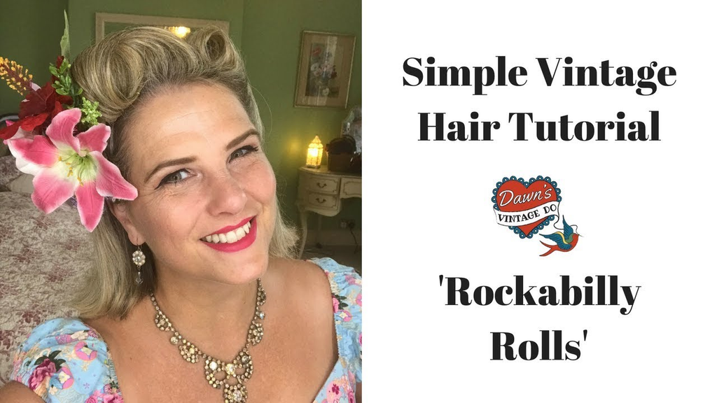Simple Vintage Hair Tutorial Dawn S Vintage Do