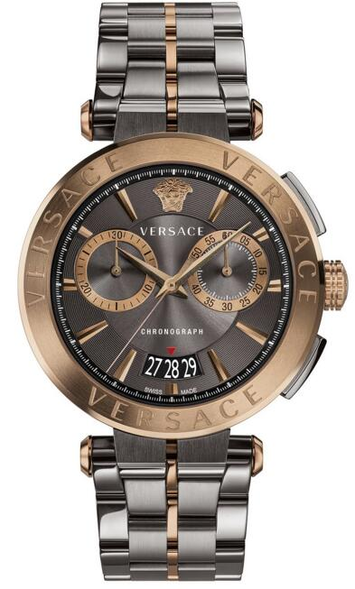 VERSACE CHRONOGRAPH AION TWO-TONE STAINLESS STEEL VBR050017 WATCH SALE content media