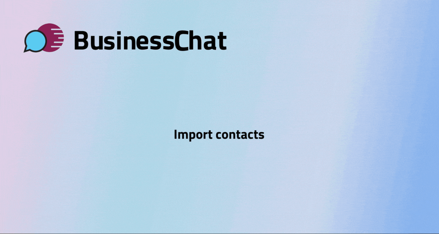 Segment and import contacts