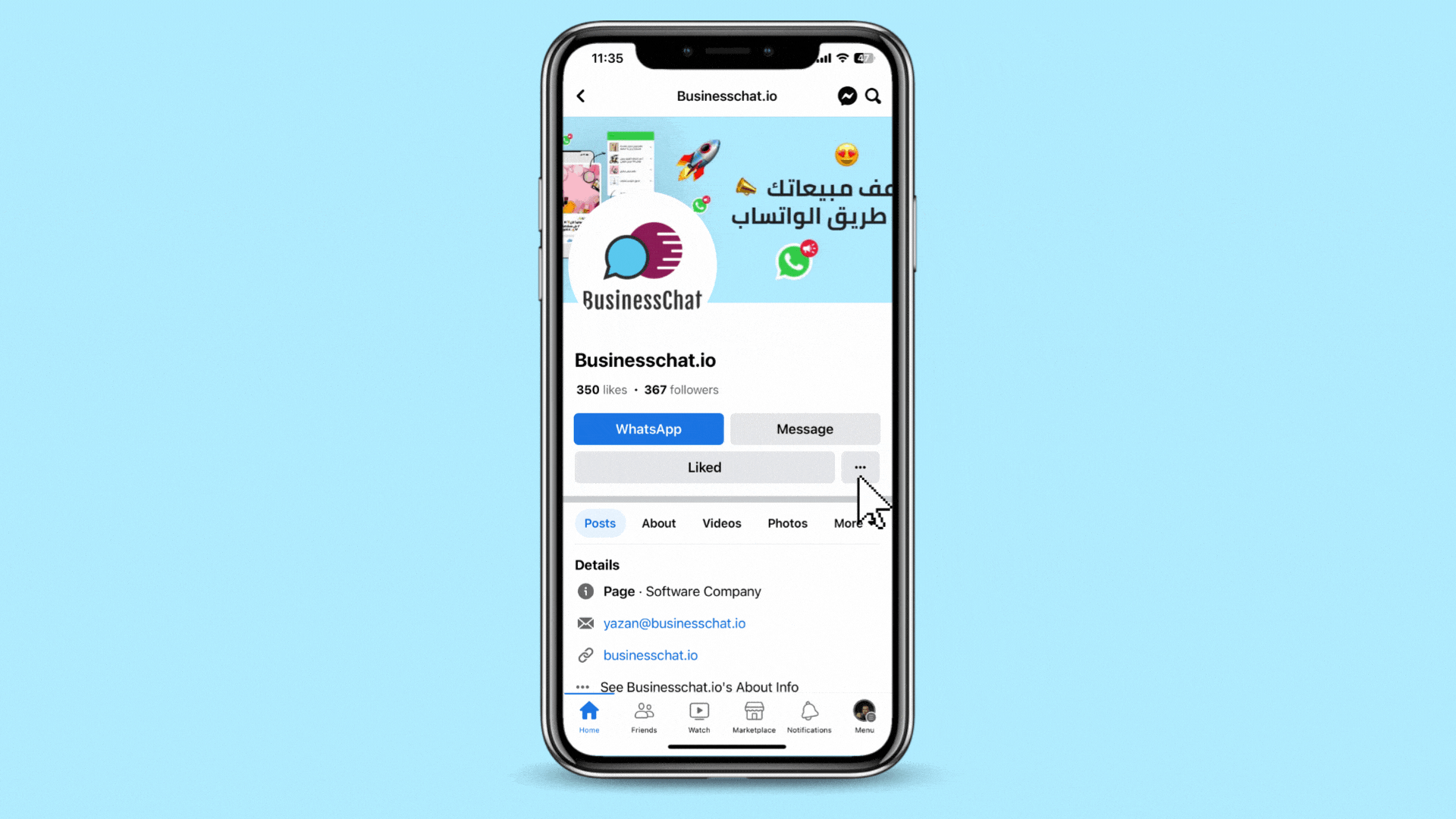 Send an opt-in link from social media conversations