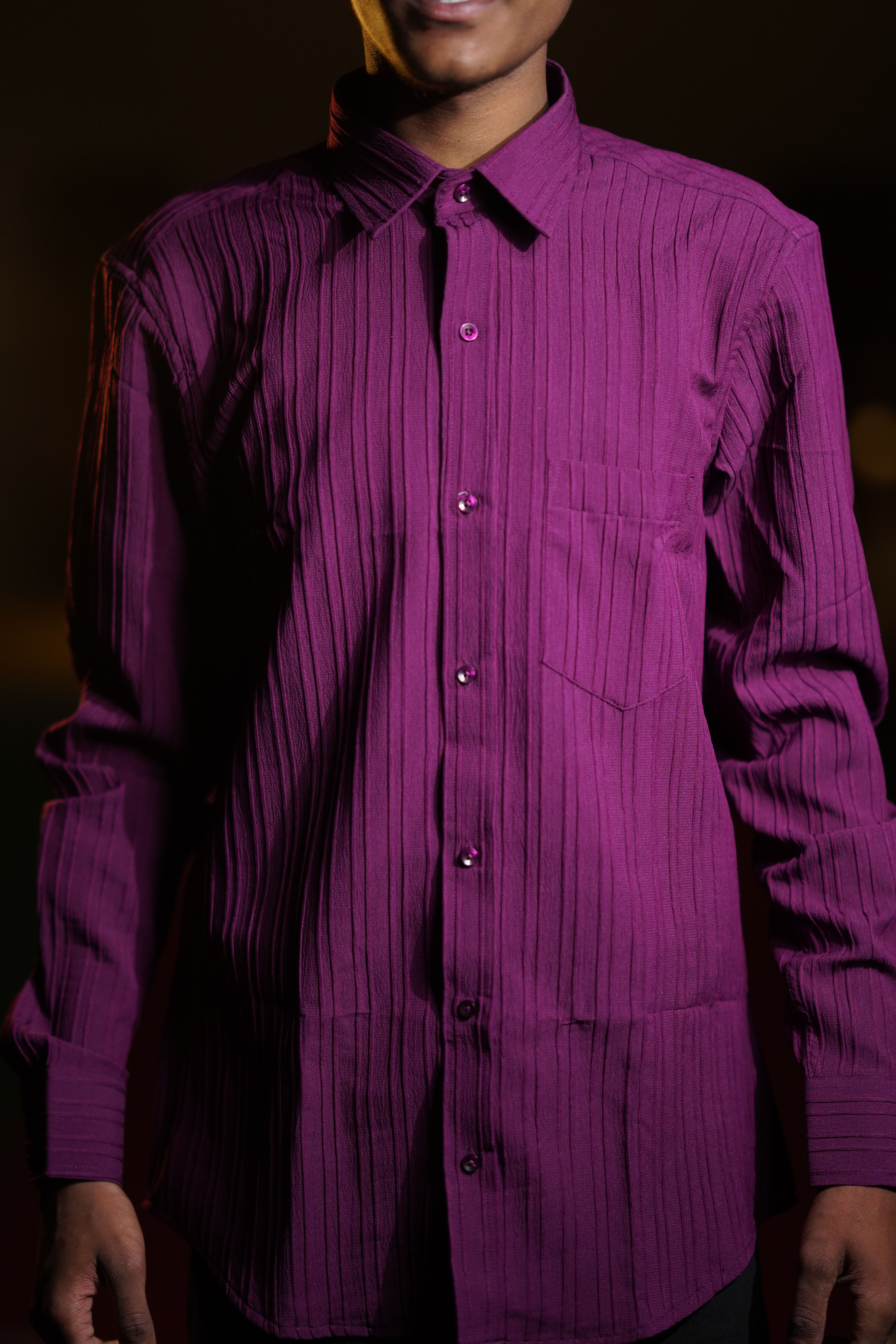 Formal Shirt Full Sleeves Purple