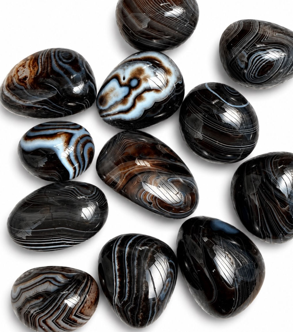 Black Agate Tumbles