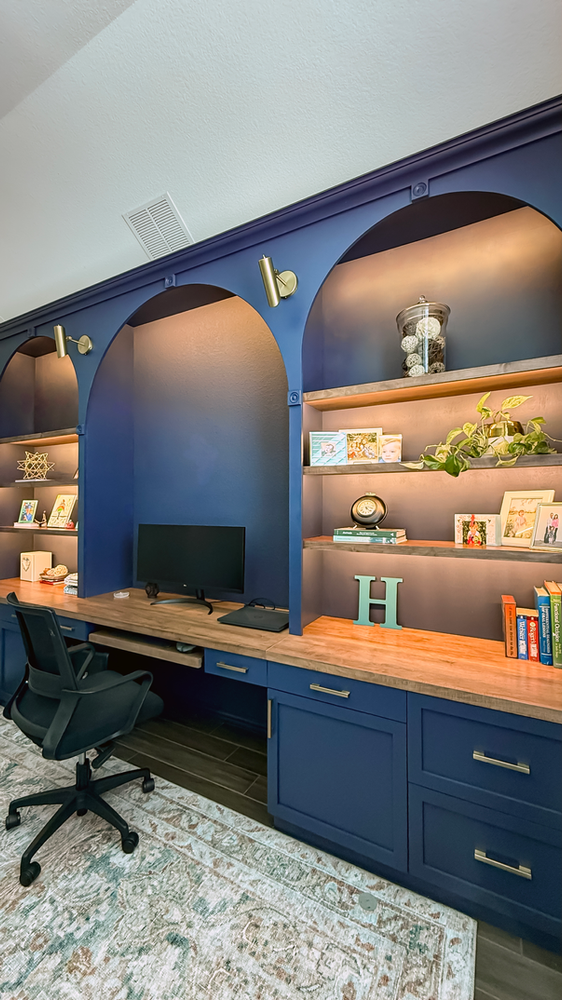 Pinterest Meets Real Life: A Custom Built-In Cabinet in Home Office