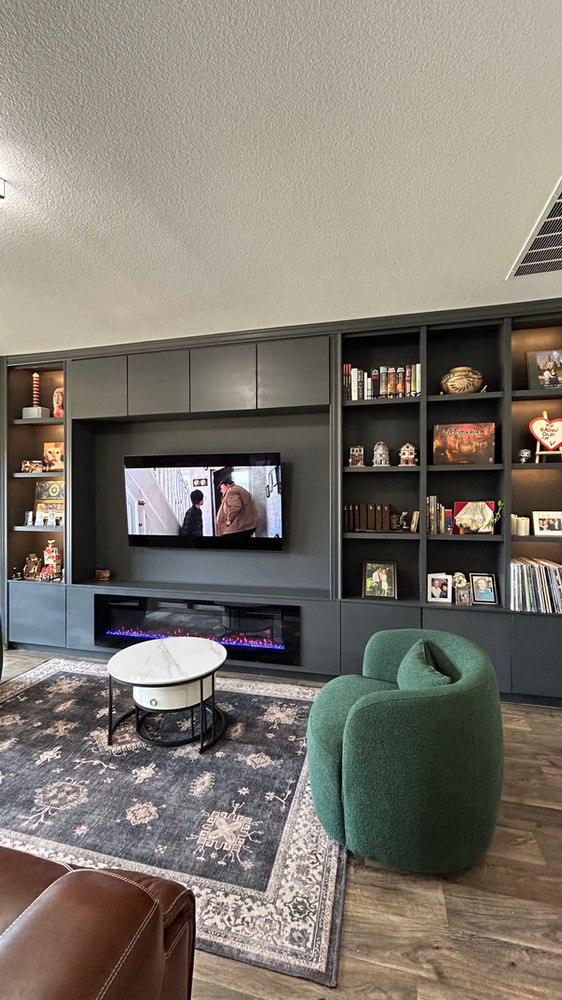 Custom TV Wall Makeover: Before & After