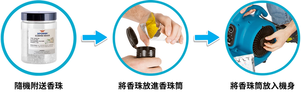 XPower 蝸牛吹風機 - 如何添加香珠