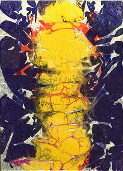 1569 sur verre 46x63cm