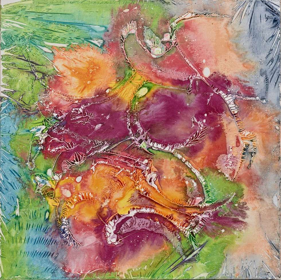 Abstraction 1523 toile 80x80cm