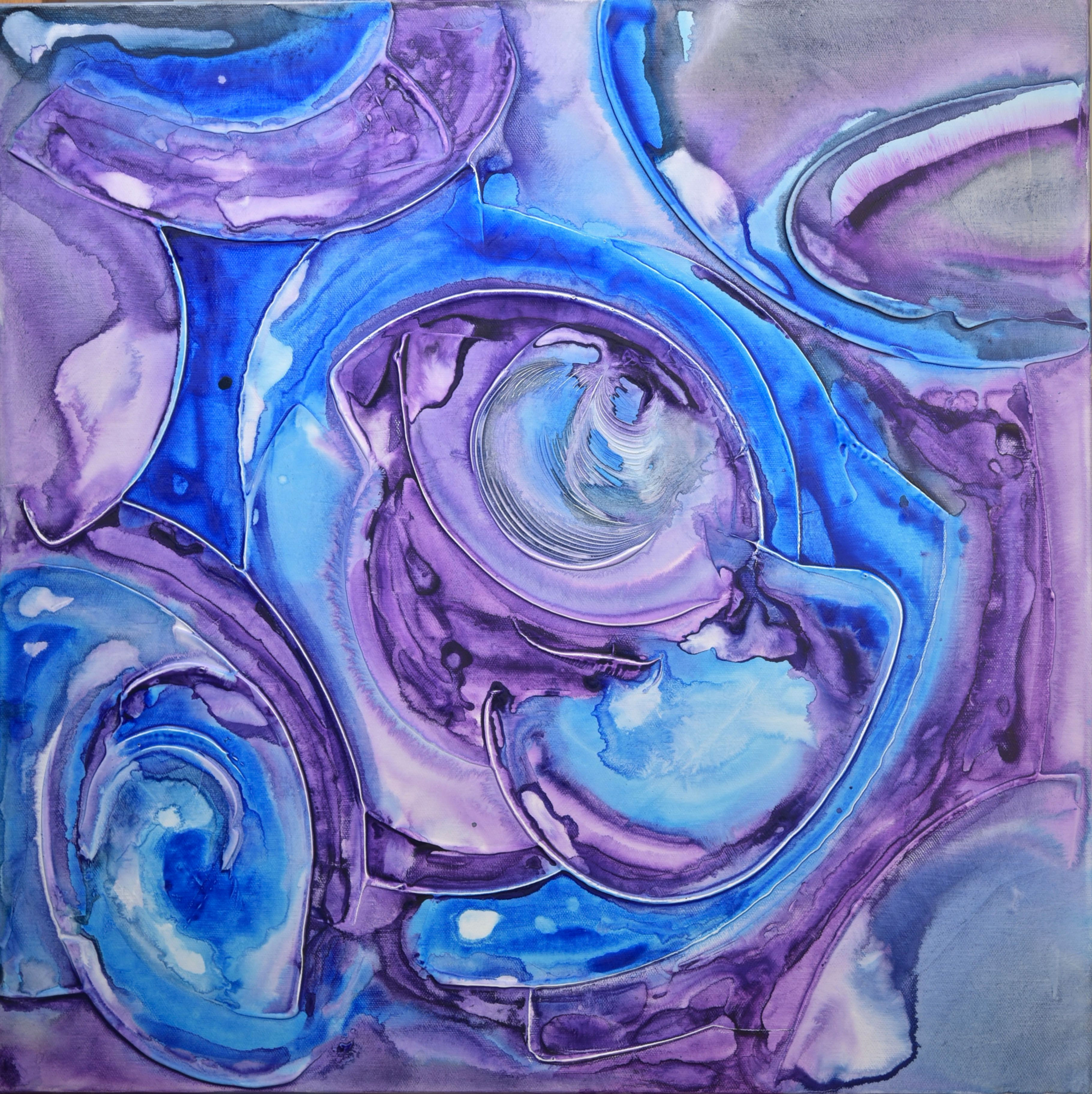 Abstraction 1483 toile 60x60cm