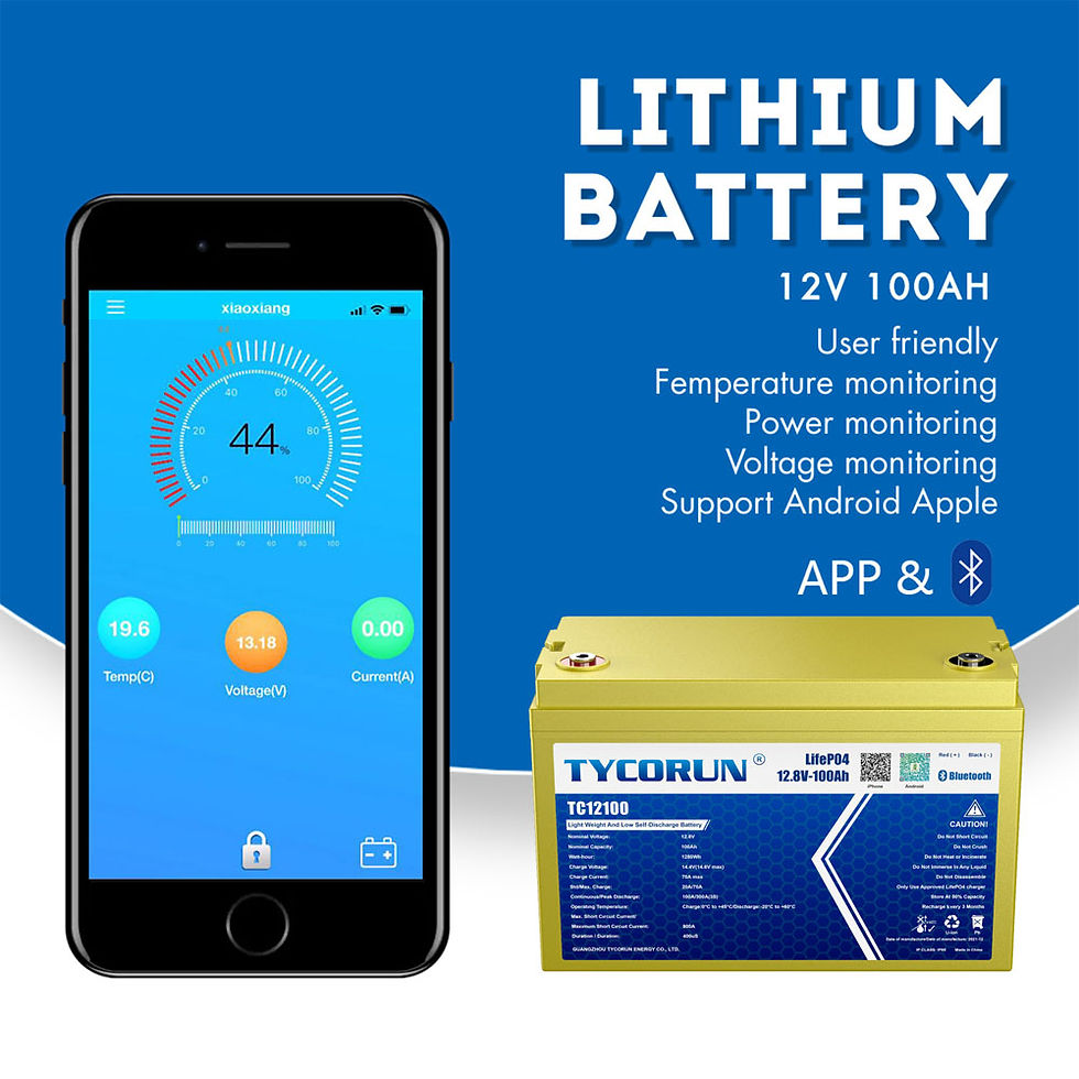 Thumbnail: Lifepo4 Battery 12v 100ah 200ah Lithium Ion, Solar Lithium Batteries for RV