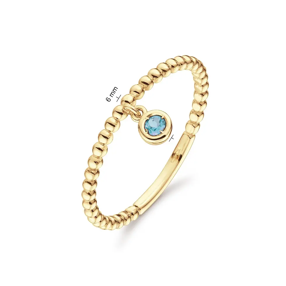 Miniaturbild: Dangling London Blue Topaz Ring