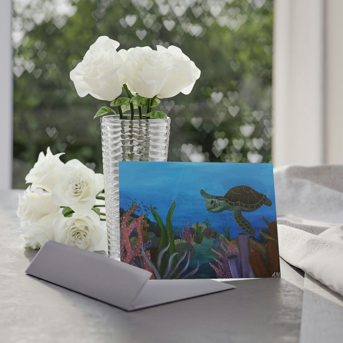 Sea Turtle Holiday Cards (One-sided print)