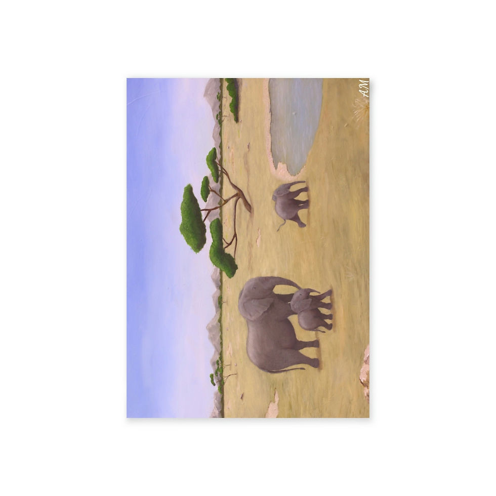 Thumbnail: Elephant Holiday Cards (One-sided print)