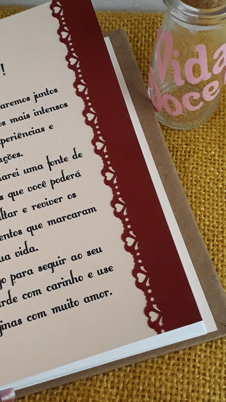 Miniatura: Caderno/Diário em scrap  - "A vida é bela..."