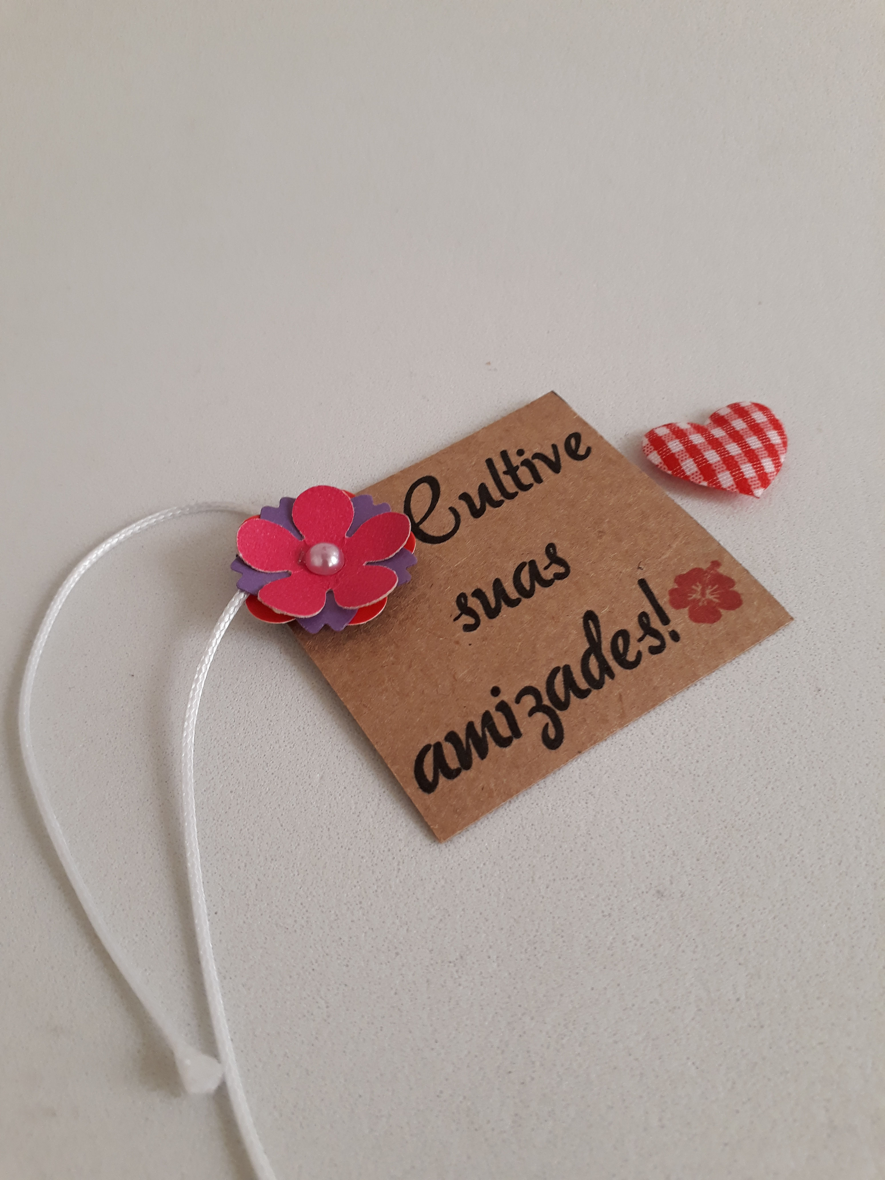 Tag de scrap - "Guardados no coração"