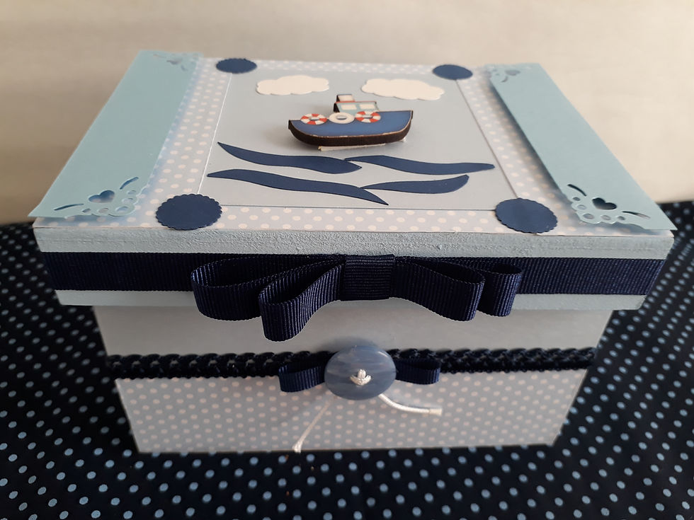 Miniatura: Caixa Mdf Decorada - "Então, ele chegou!"