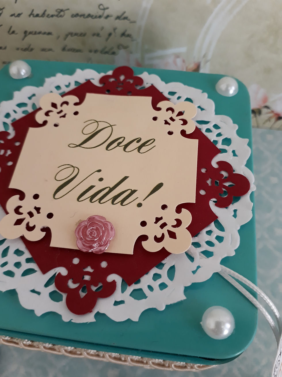 Miniatura: Latinha decorada - "Fiz para você"