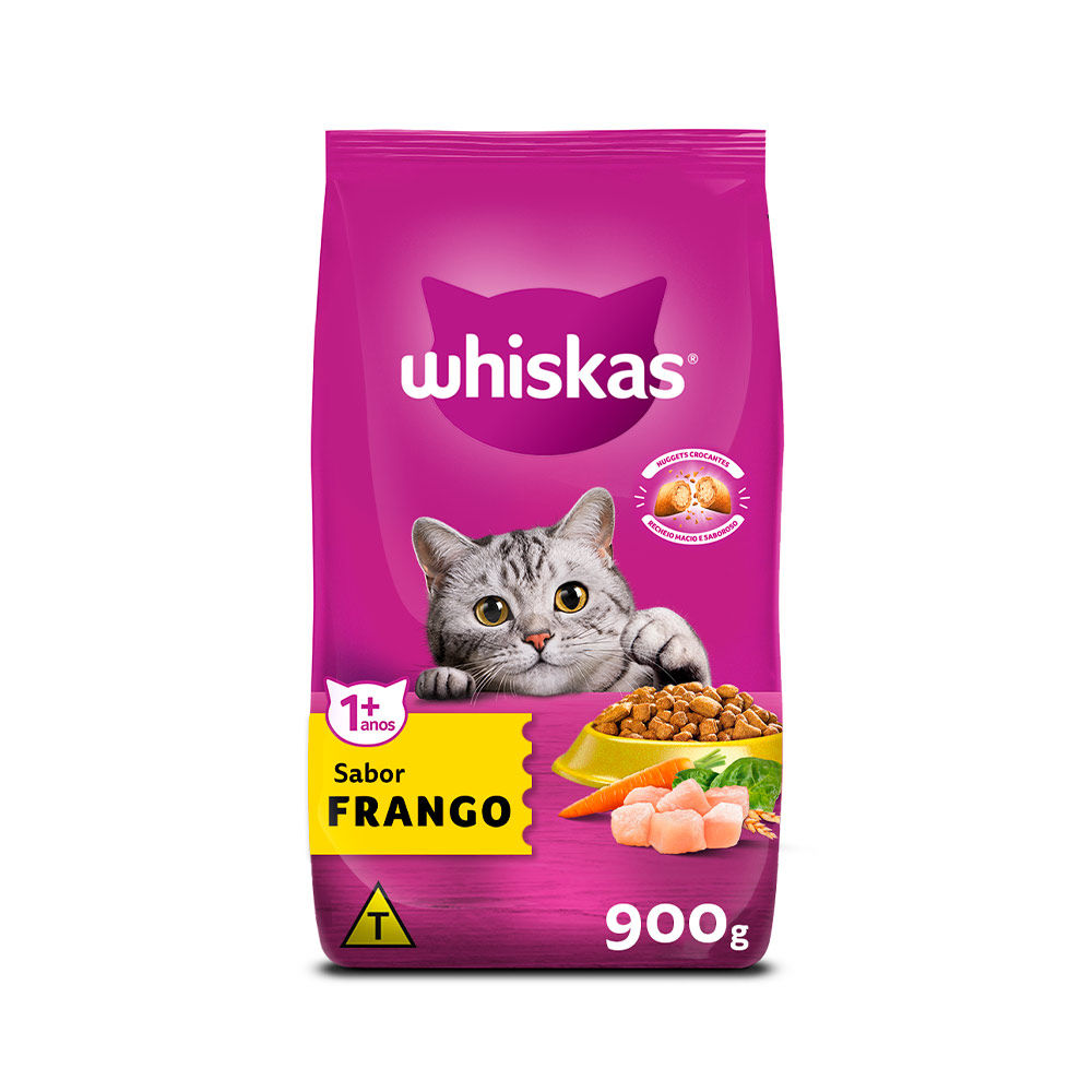 Ração Whiskas Frango para Gatos Adultos
