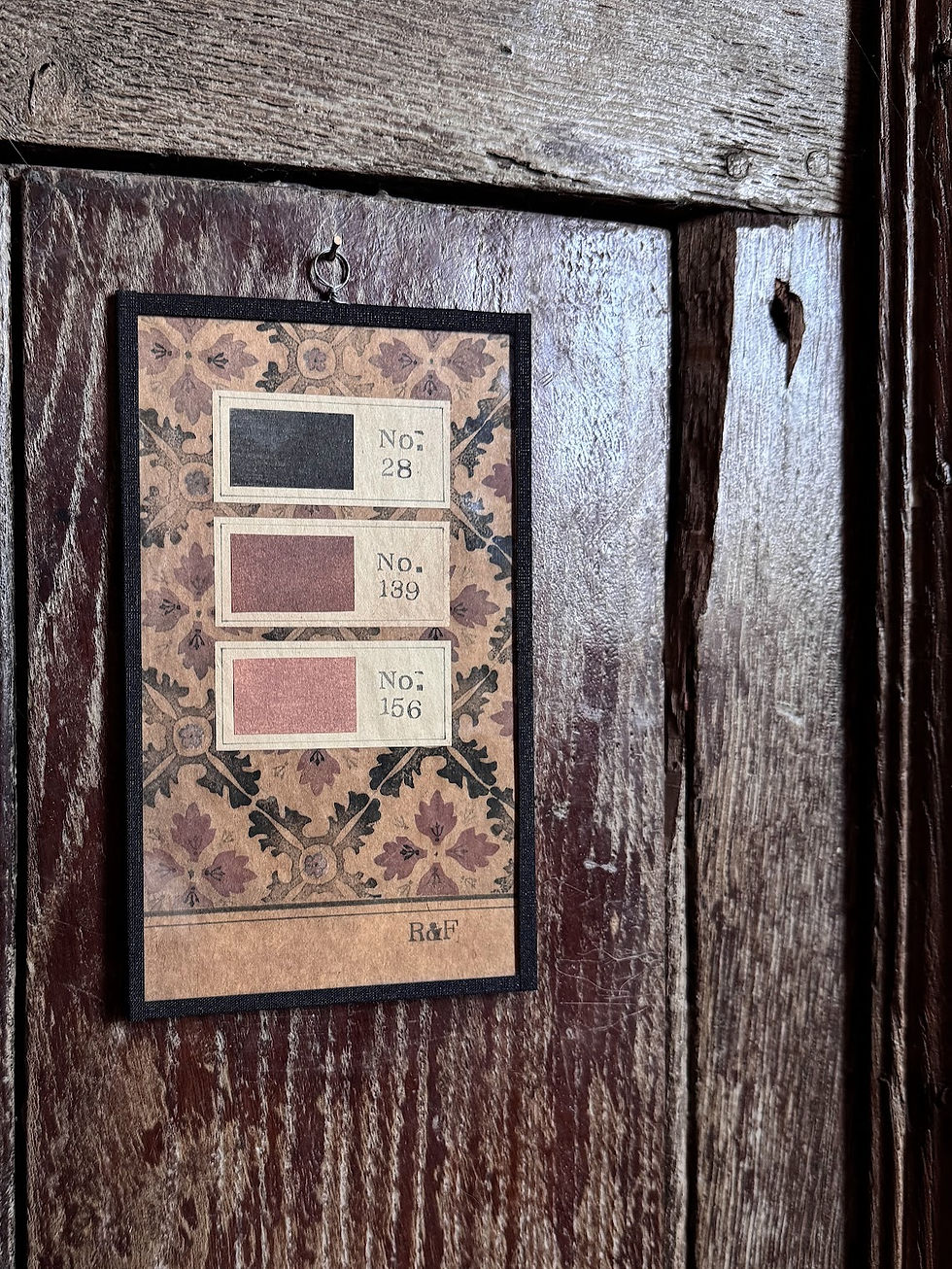 Ridge & Furrow Colour Sample Blockprinted Passpartout Plate