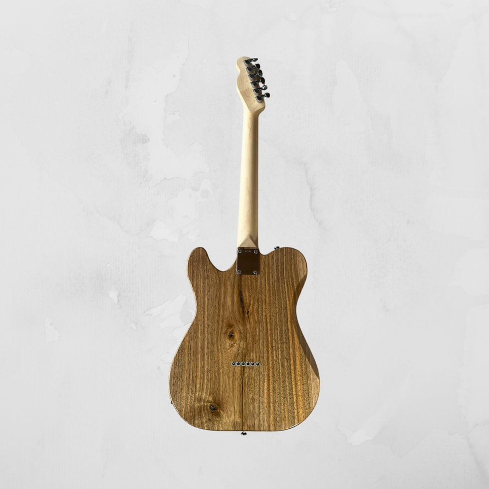 Thumbnail: MagTone Classic-T Nussholz – Rückansicht Korpus Detail