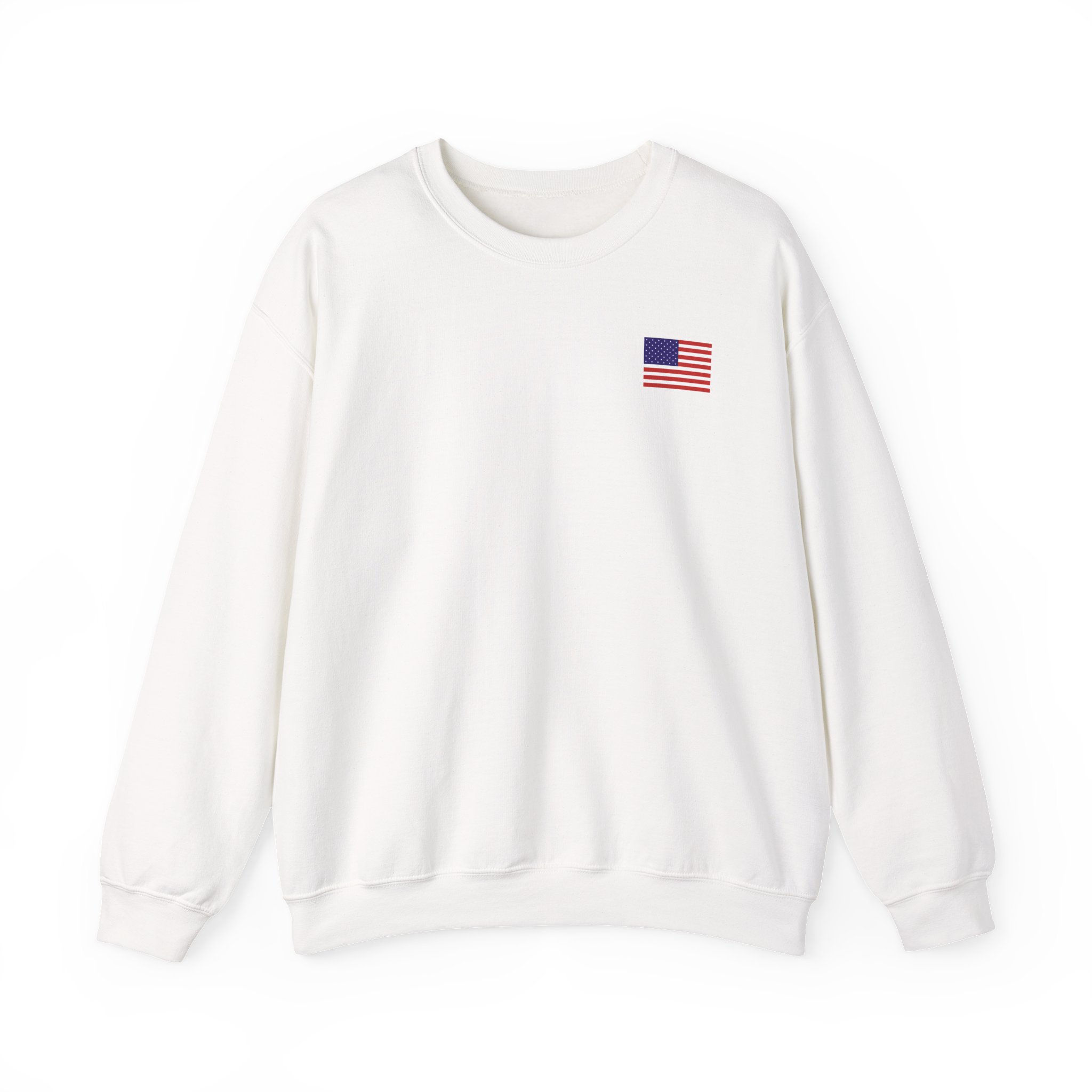 “May All Beings Find Relief” Back Print | American Flag Accent