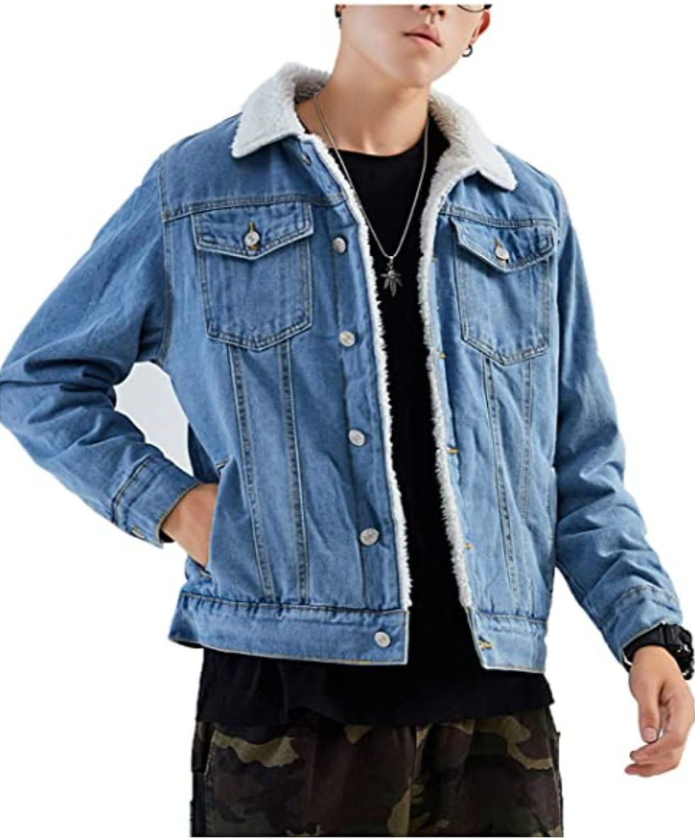 Miniatura: Chaqueta Aéropostale De Jean Con Forro Sherpa – Cálida, Cómoda Y Con Estilo