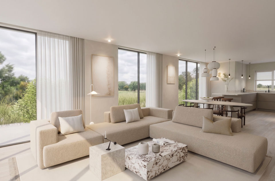 lichte aanbouw woonkamer regio Arnhem