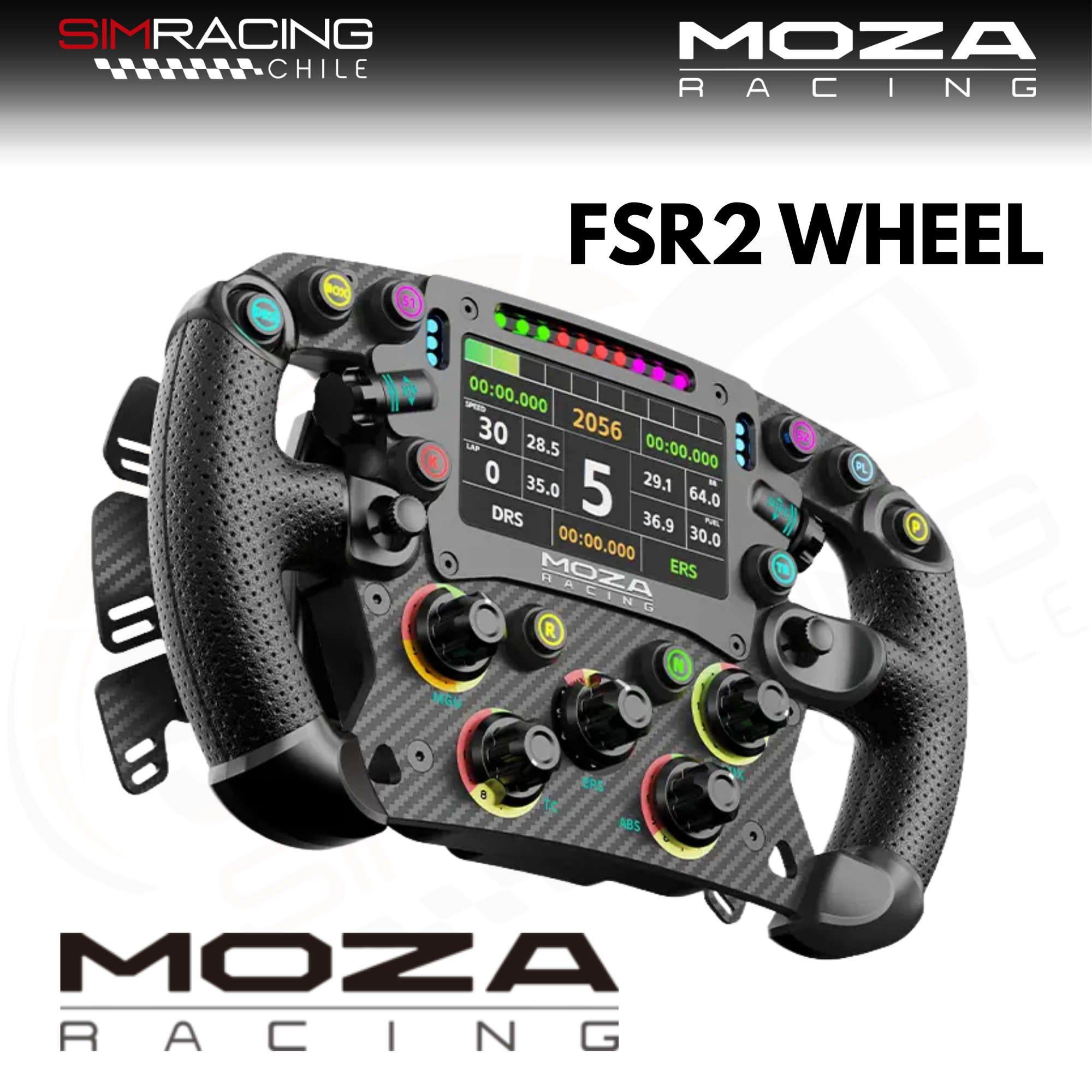 Volante MOZA FSR2 Formula Wheel para sim racing profesional