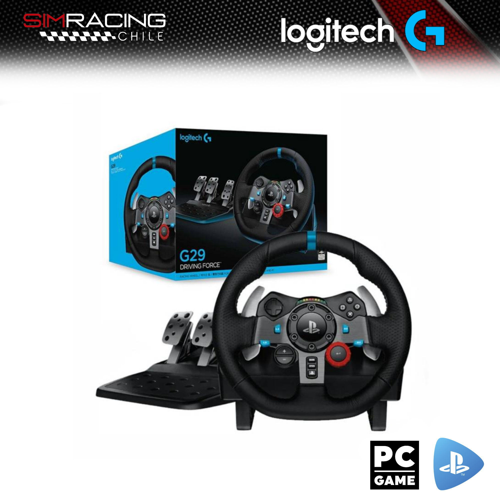 Logitech G29 Volante y pedales para Playstation y PC